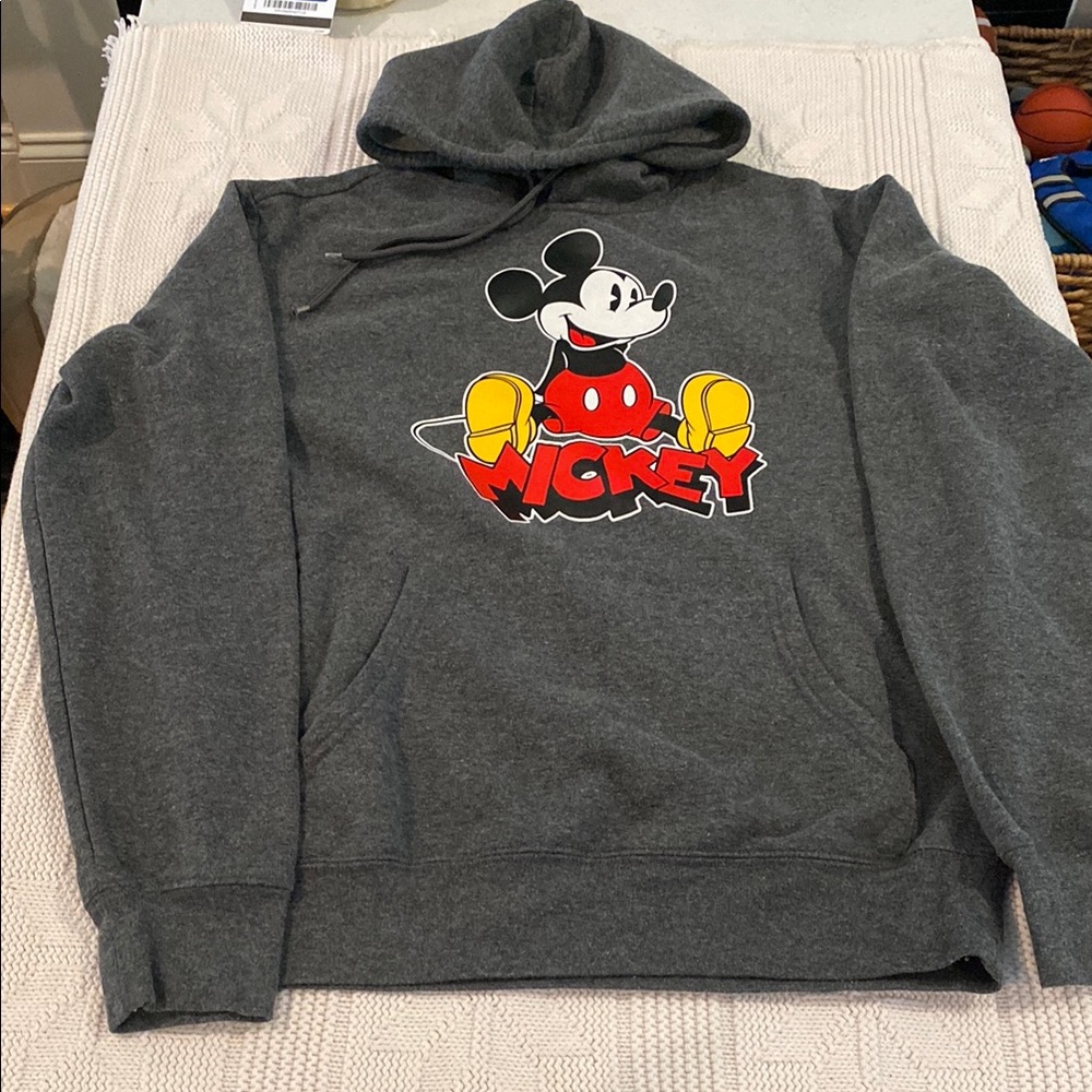 Disney Gray Mickey Mouse Hoodie, S